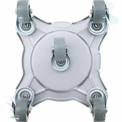 vidaXL Accesorios De Bricolaje-Ruedas para muebles (4 unidades, con elevador, 15,5 x 15,5 x 5,5 cm, acero, 1000 kg)