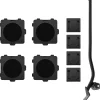 vidaXL Ruedas para muebles (4 unidades, con elevador), color negro, 13,5 x 13,5 x 4,2 cm, 300 kg Sale