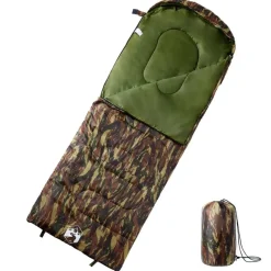 vidaXL Actividades Al Aire Libre-Saco de dormir de camping para adultos 3-4 estaciones