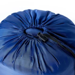 vidaXL Saco de dormir de camping para adultos 3 estaciones azul marino y azul Clearance