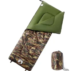 vidaXL Saco de dormir de camping para adultos 3 estaciones Camuflaje Discount
