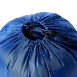 vidaXL Saco de dormir tipo momia de camping para adultos 3 estaciones azul marino y azul