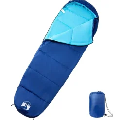vidaXL Actividades Al Aire Libre-Saco de dormir tipo momia de camping para adultos 3 estaciones