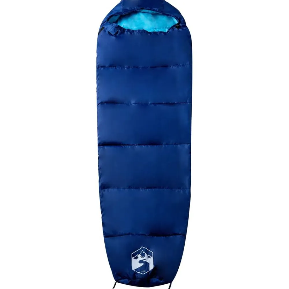 vidaXL Actividades Al Aire Libre-Saco de dormir tipo momia de camping para adultos 3 estaciones