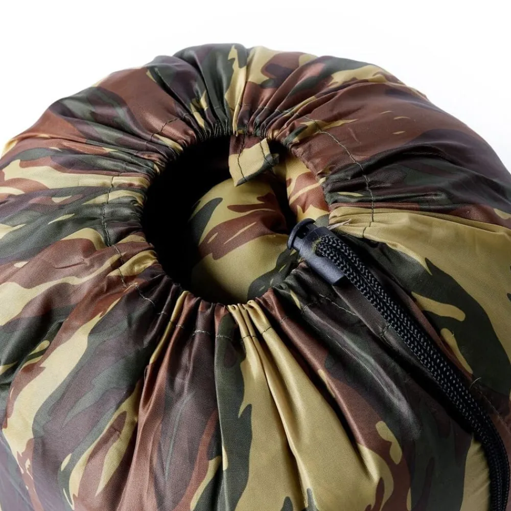 vidaXL Saco de dormir tipo momia de camping para adultos 3 estaciones Camuflaje Sale