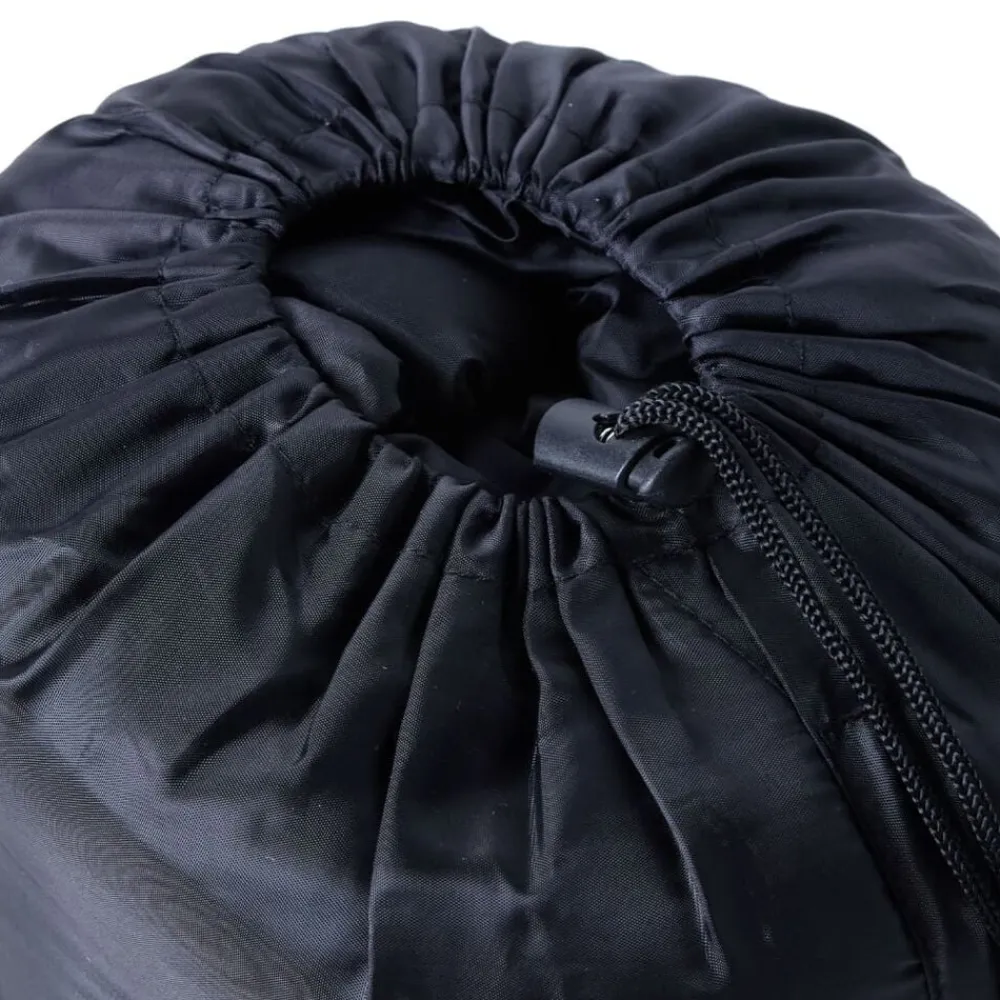 vidaXL Saco de dormir tipo momia de camping para adultos 3 estaciones Negro y rojo Hot