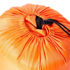 vidaXL Saco de dormir tipo momia de camping para adultos 3 estaciones Naranja y negro New