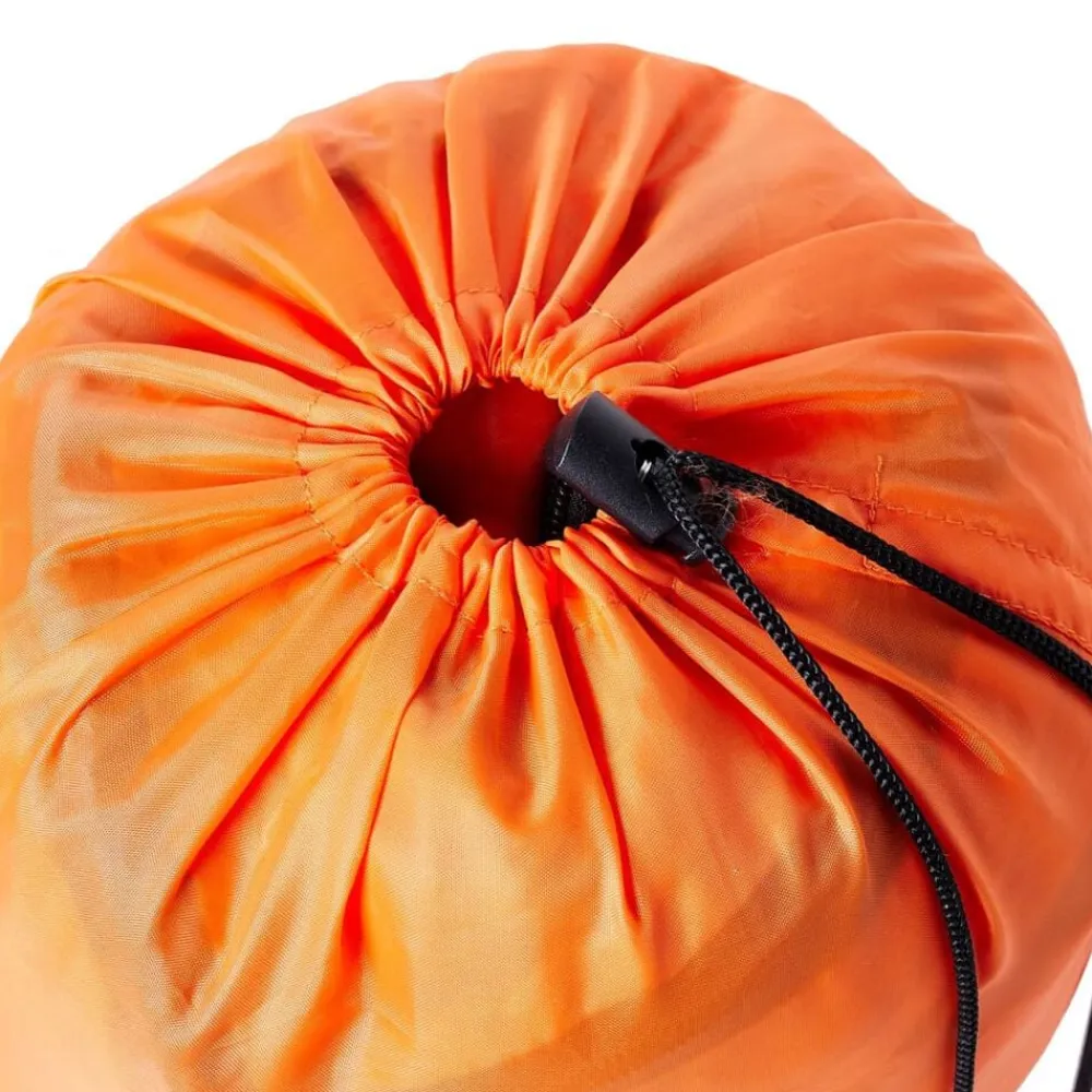 vidaXL Saco de dormir tipo momia de camping para adultos 3 estaciones Naranja y negro Online