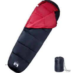 vidaXL Actividades Al Aire Libre-Saco de dormir tipo momia de camping para adultos 3 estaciones