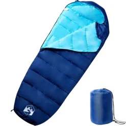 vidaXL Actividades Al Aire Libre-Saco de dormir tipo momia de camping para adultos 3 estaciones