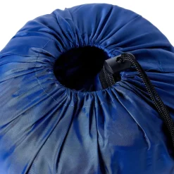 vidaXL Saco de dormir tipo momia de camping para adultos 3 estaciones azul marino y azul Online