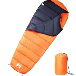 vidaXL Actividades Al Aire Libre-Saco de dormir tipo momia de camping para adultos 3 estaciones