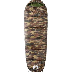 vidaXL Saco de dormir tipo momia de camping para adultos 3 estaciones Camuflaje Best