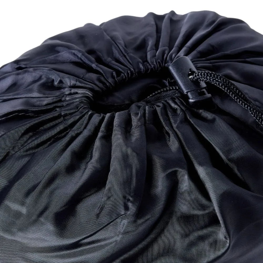 vidaXL Saco de dormir tipo momia de camping para adultos 3 estaciones Negro y rojo Sale