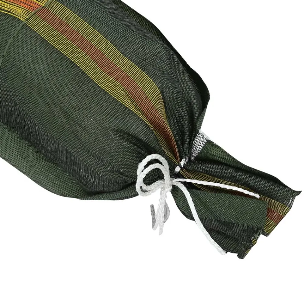 vidaXL Sacos de arena 10 pcs Verde oscuro 100 x 25 cm HDPE Clearance