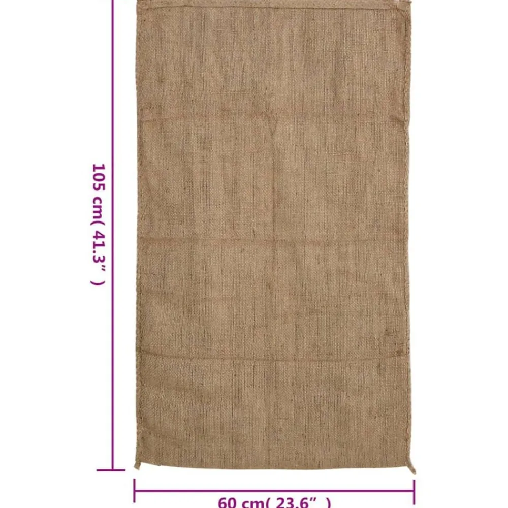 vidaXL Sacos de yute 5 unidades 60x105 cm 100% yute 340 g/m² Hot