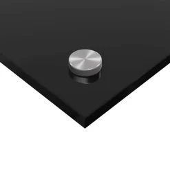 vidaXL Salpicadero de cocina 2 pcs 70 x 40 cm vidrio templado Negro Sale