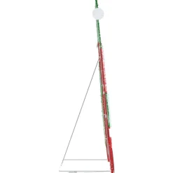 vidaXL Santa Claus Iluminado Cálido 70 x 62 cm Tela de Brillantina Clearance