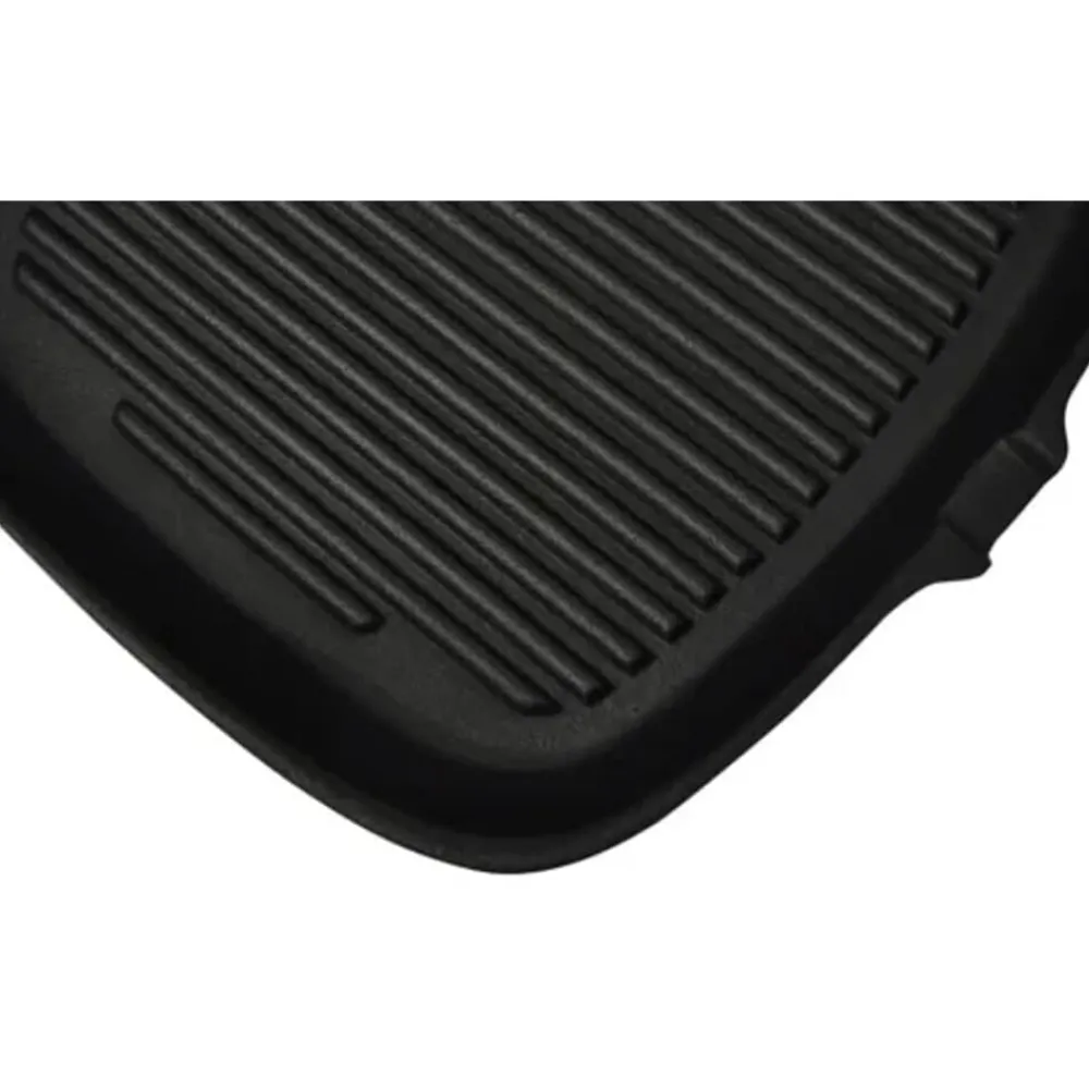 vidaXL Sartén parrilla de hierro fundido 24x23 cm Clearance