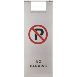 vidaXL Avisos-Señal de parking plegable acero inoxidable