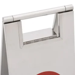 vidaXL Avisos-Señal de parking plegable acero inoxidable