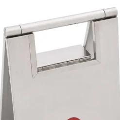vidaXL Avisos-Señal de suelo mojado plegable acero inoxidable