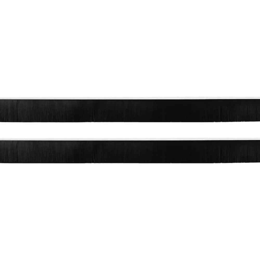 vidaXL Materiales De Construcción-Sellos de cepillo de puerta atornillables 2 pcs 100 cm
