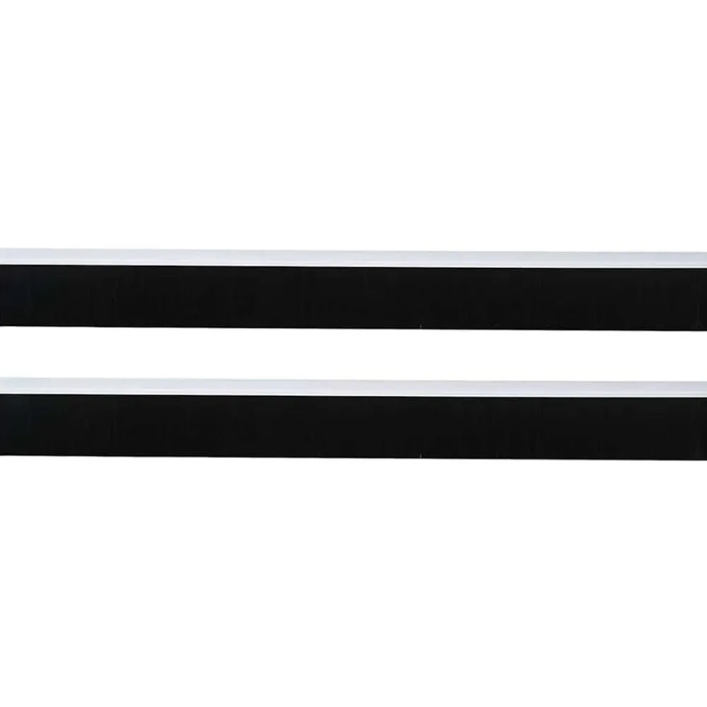 vidaXL Materiales De Construcción-Sellos de cepillo para puertas autoadhesivos 2 pcs 100 cm