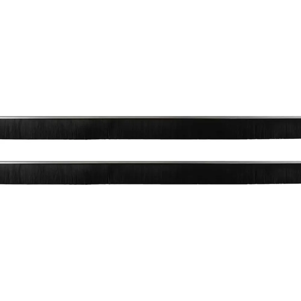 vidaXL Materiales De Construcción-Sellos de cepillo de puerta atornillables 2 pcs 100 cm