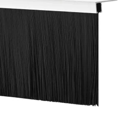 vidaXL Materiales De Construcción-Sellos de cepillo de puerta atornillables 2 pcs 100 cm