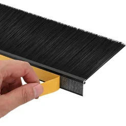 vidaXL Materiales De Construcción-Sellos de cepillo para puertas autoadhesivos 2 pcs 100 cm