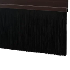 vidaXL Sellos de cepillo para puertas autoadhesivos 2 pcs Marrón Marrón Best