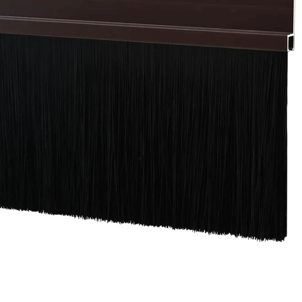 vidaXL Sellos de cepillo para puertas autoadhesivos 2 pcs Marrón Marrón Best
