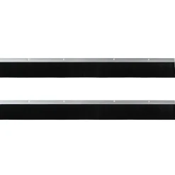 vidaXL Sellos de cepillo de puerta atornillables 2 pcs 100 cm Plateado