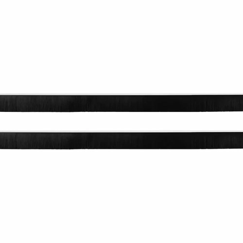 vidaXL Materiales De Construcción-Sellos de cepillo de puerta atornillables 2 pcs 100 cm