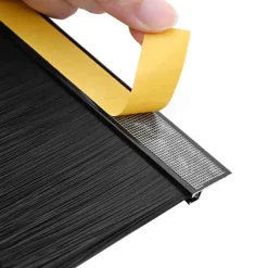 vidaXL Materiales De Construcción-Sellos de cepillo para puertas autoadhesivos 2 pcs 100 cm