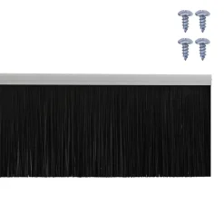 vidaXL Materiales De Construcción-Sellos de cepillo de puerta atornillables 2 pcs 100 cm