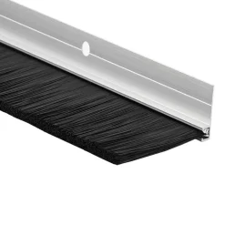 vidaXL Materiales De Construcción-Sellos de cepillo de puerta atornillables 2 pcs 100 cm