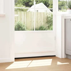 vidaXL Sellos de cepillo para puertas autoadhesivos 2 pcs Plateado Sale