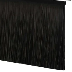 vidaXL Materiales De Construcción-Sellos de cepillo de puerta atornillables 6 pcs 100 cm