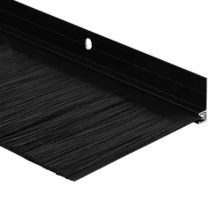 vidaXL Materiales De Construcción-Sellos de cepillo de puerta atornillables 6 pcs 100 cm