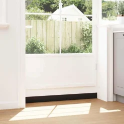 vidaXL Materiales De Construcción-Sellos de cepillo de puerta atornillables 2 pcs Marrón 100 cm