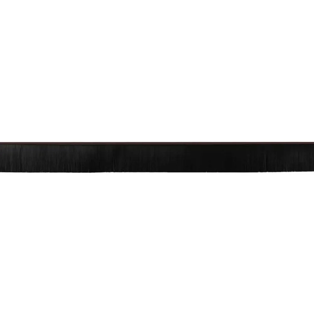 vidaXL Materiales De Construcción-Sellos de cepillo de puerta atornillables 2 pcs Marrón 100 cm