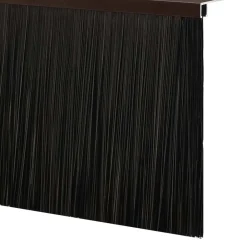 vidaXL Materiales De Construcción-Sellos de cepillo de puerta atornillables 2 pcs Marrón 100 cm