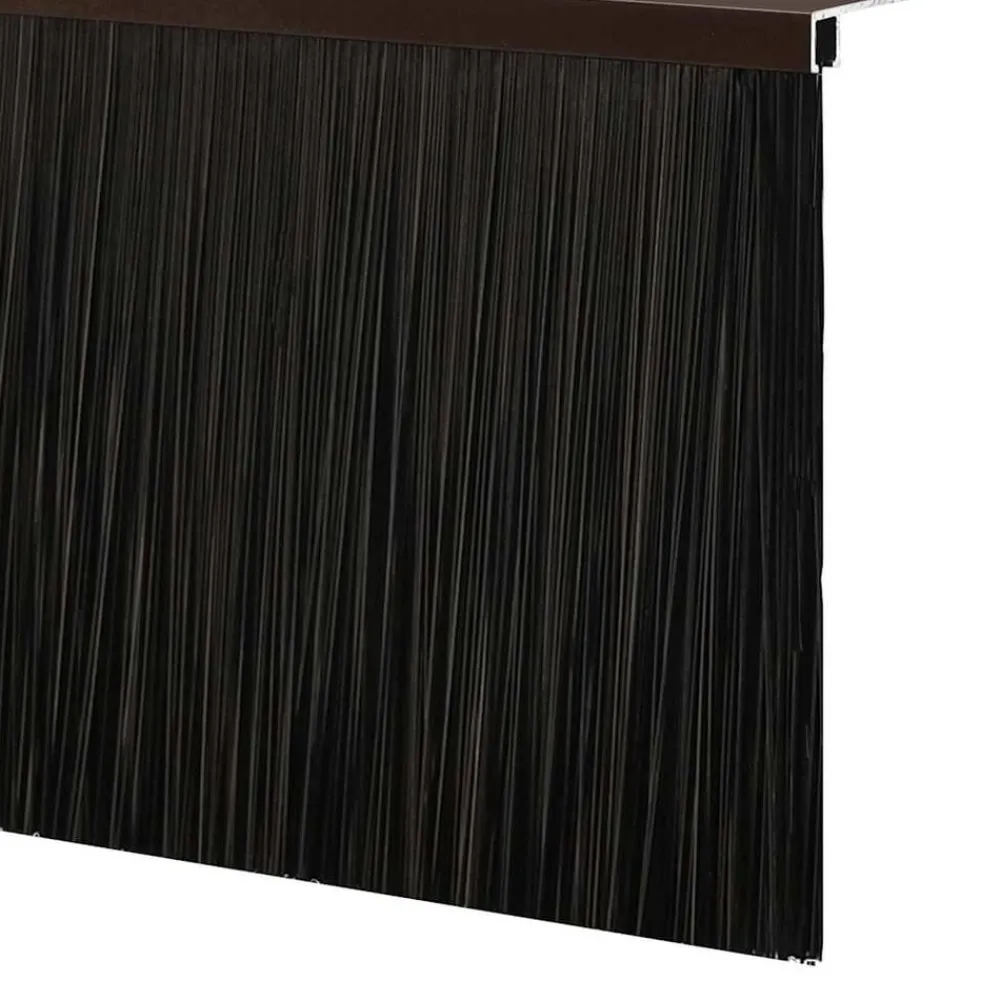 vidaXL Materiales De Construcción-Sellos de cepillo de puerta atornillables 2 pcs Marrón 100 cm