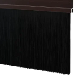vidaXL Sellos de cepillo para puertas autoadhesivos 2 pcs Marrón Marrón Best