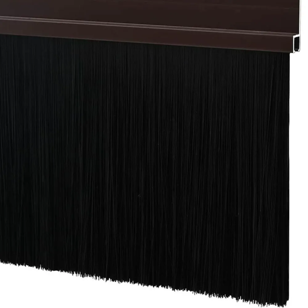 vidaXL Sellos de cepillo para puertas autoadhesivos 2 pcs Marrón Marrón Best