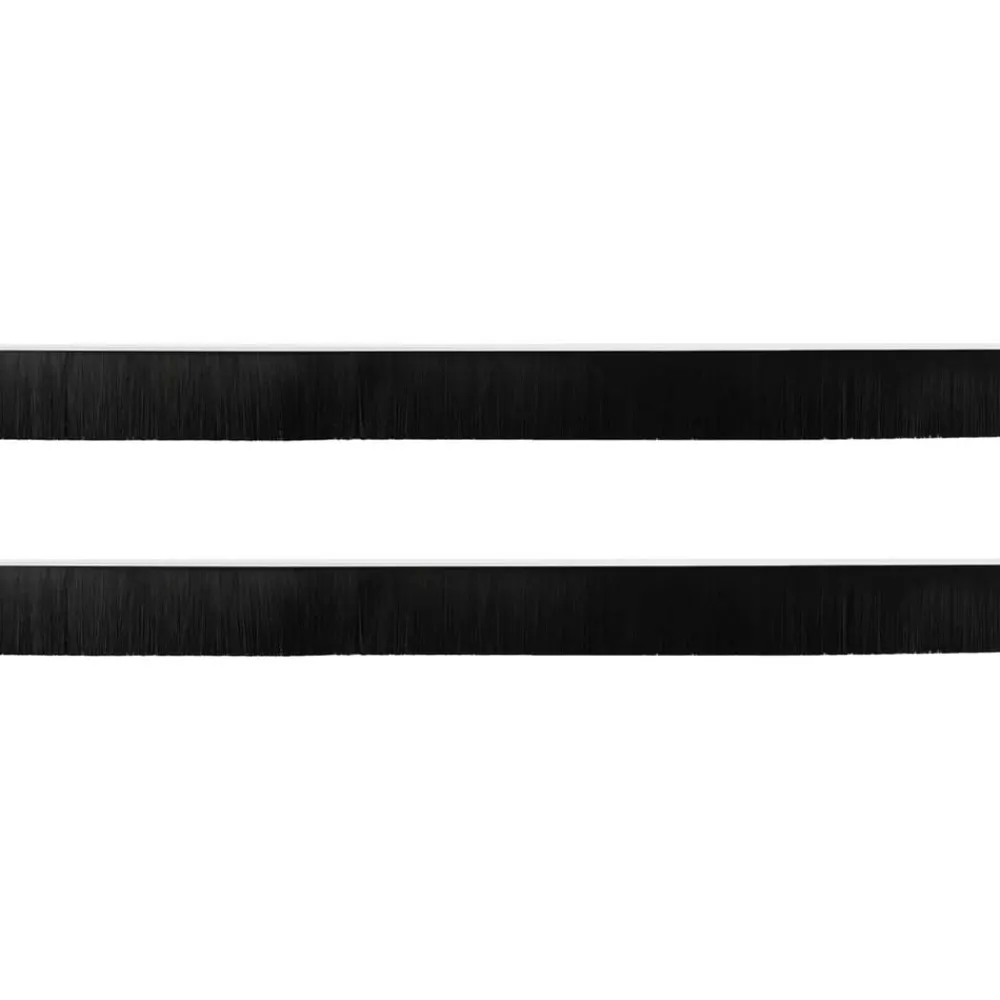 vidaXL Sellos de cepillo para puertas autoadhesivos 2 pcs 100 cm White Outlet