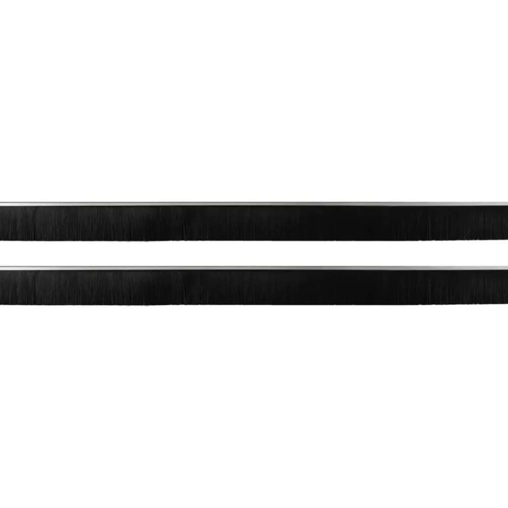 vidaXL Materiales De Construcción-Sellos de cepillo para puertas autoadhesivos 2 pcs