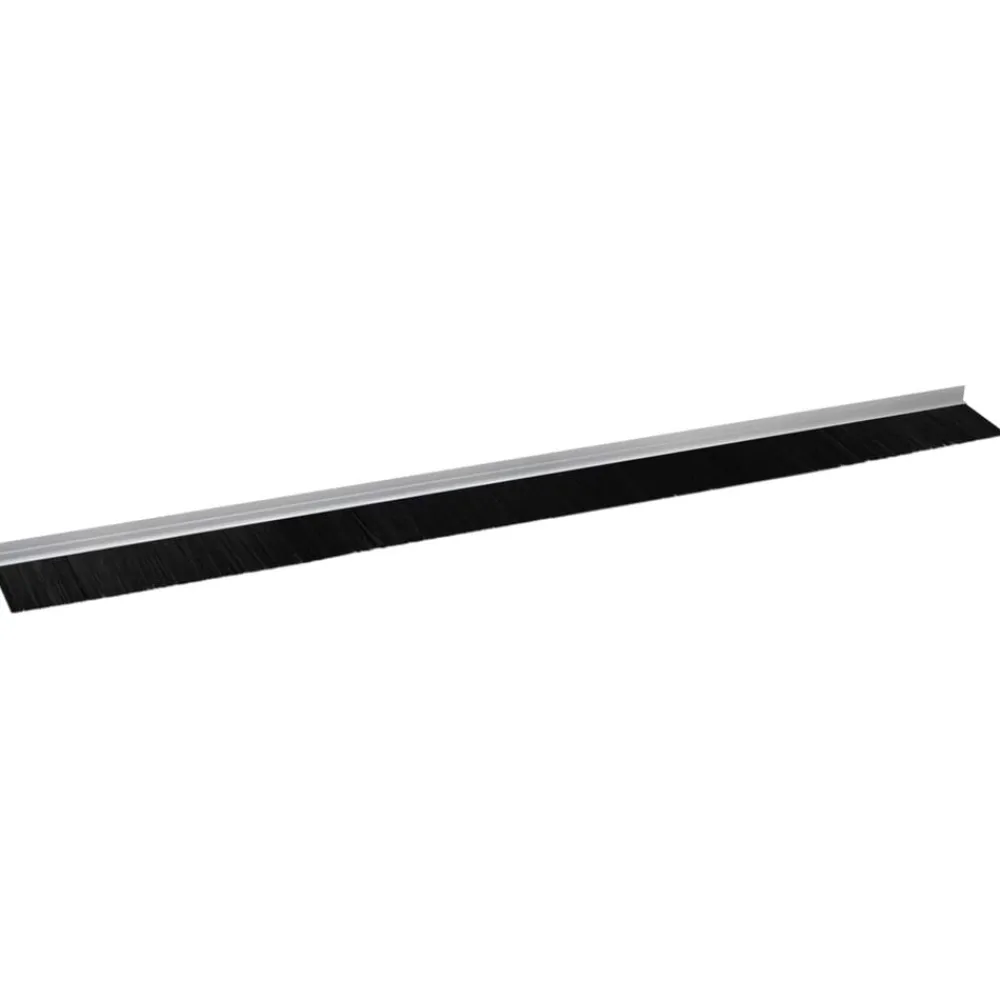 vidaXL Materiales De Construcción-Sellos de cepillo para puertas autoadhesivos 2 pcs